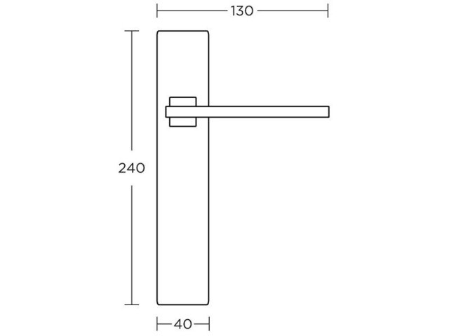 Фото дверной ручки модель 745 от CONVEX