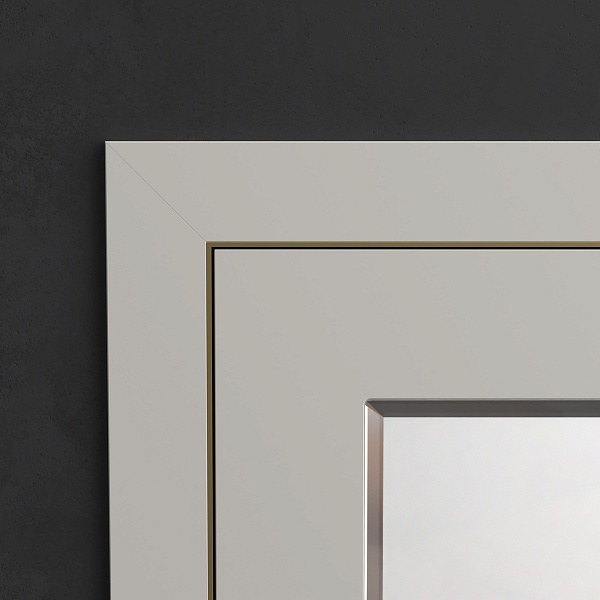 Алюминиевая дверная коробка и плоский наличник КН-33.1