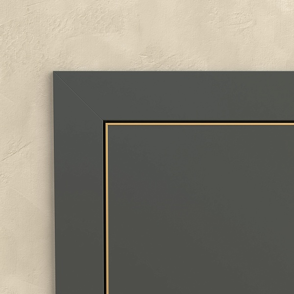 Компланарный плоский наличник КН-21 (дверное полотно с алюминиевой кромкой)