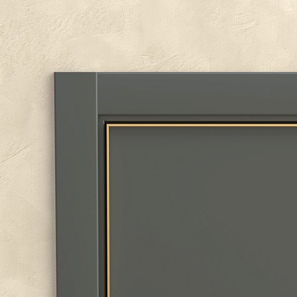 Плоский телескопический наличник Н-12 (дверное полотно с алюминиевой кромкой)