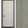 Межкомнатная дверь из серии Комфорт (Шпон и Эмаль) модель Л83 Ral 7035, Ral 9010, Белый