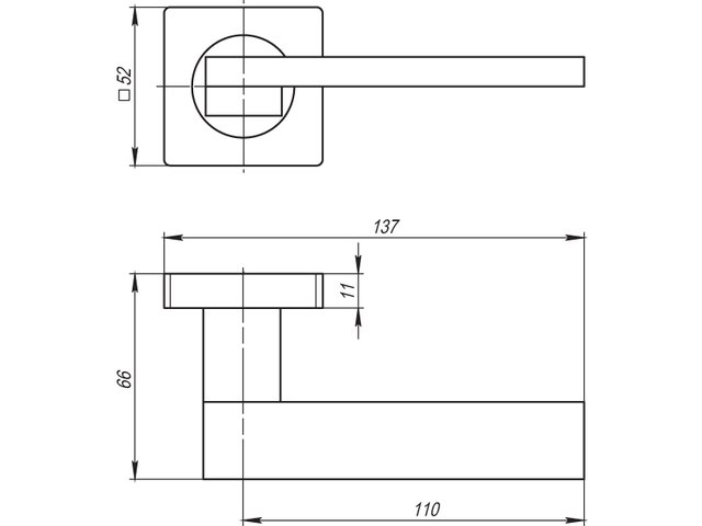 Фото дверной ручки модель SENA от Серия SQ
