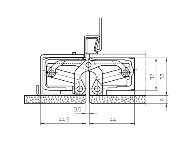 Купить дверную петлю TECTUS TE 640 3D A8 ДО 160 КГ в Минске