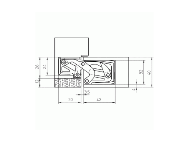 Купить дверную петлю TECTUS TE 311 3D FVZ40 ДО 60 КГ в Минске