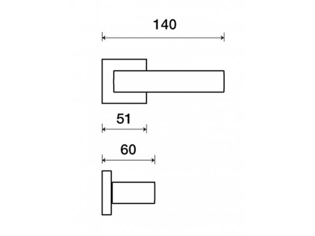 Фото дверной ручки модель TUKE Q от FRASCIO