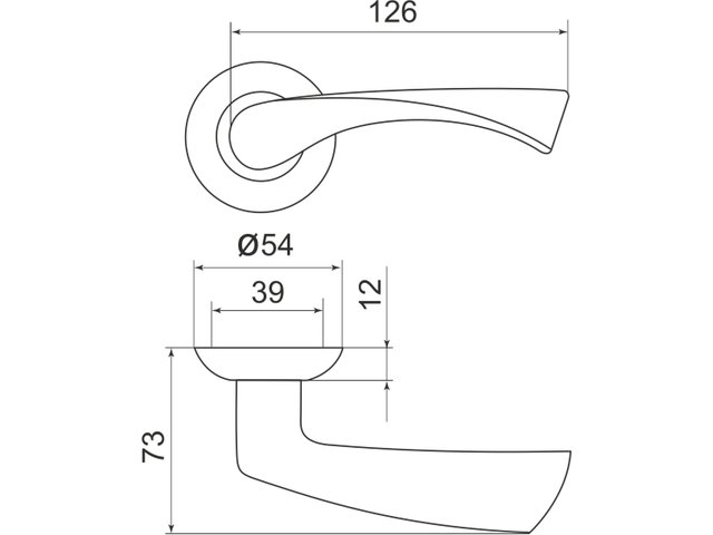 Фото дверной ручки модель CORONA от Серия LEGEND
