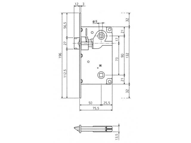Купить дверную петлю CENTRO WC в Минске