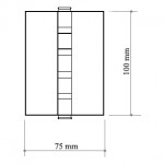 Купить дверную петлю FLAT 100*75*3мм в Минске