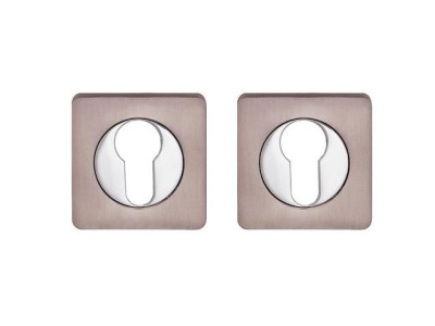 ЕВРОНАКЛАДКА КВАДРАТ  Матовый Никель/Хром