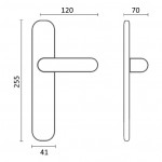 Фото дверной ручки модель 225/158 от Fadex Melodia