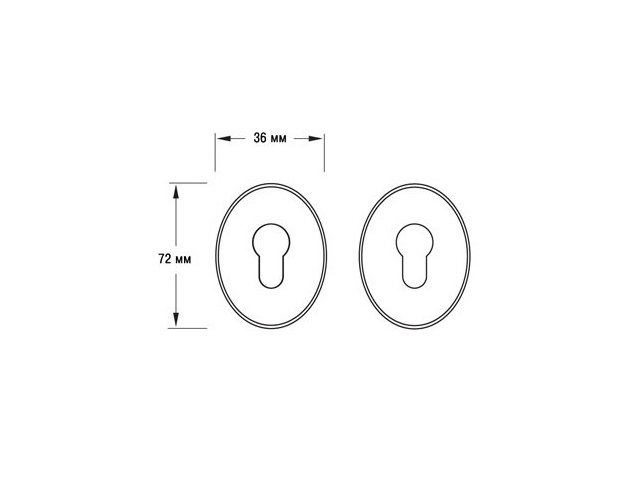 Фото дверной накладки модель НАКЛАДКА ОВАЛ