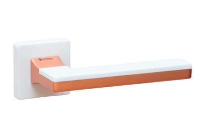 LARISSA SQ Белый матовый/Матовая медь