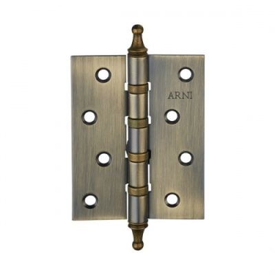 ПЕТЛЯ ВРЕЗНАЯ УНИВЕРСАЛЬНАЯ С КОЛПАЧКАМИ 100*75 Матовая бронза