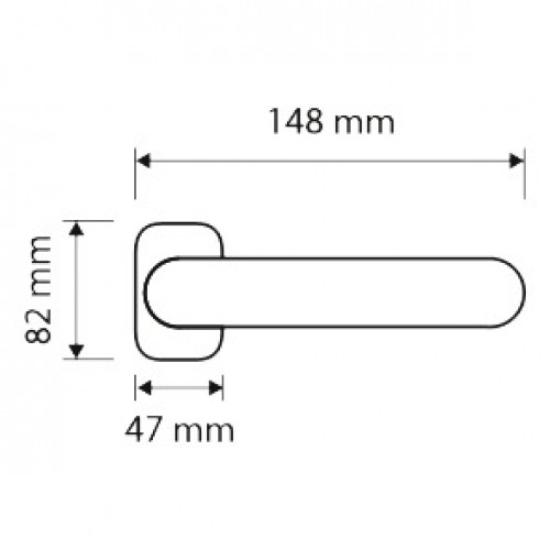Фото дверной ручки модель BRILLIANT от LINEA CALI