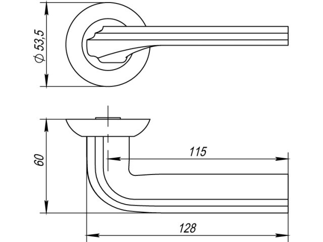 Фото дверной ручки модель BOLERO от PUNTO