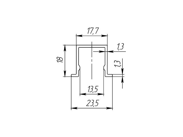 Фото раздвижной системы модель Нижняя направляющая DIY COMFORT от ARMADILLO