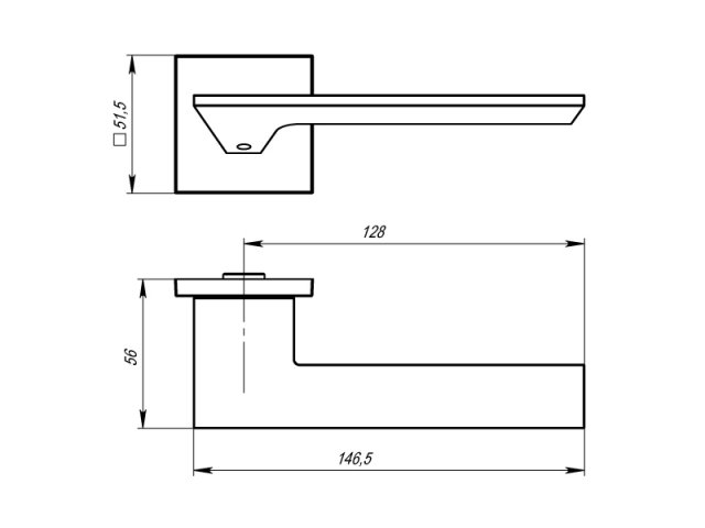 Фото дверной ручки модель MIRAGE USS от Серия URBAN Slim