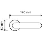 Фото дверной ручки модель IBIS от LINEA CALI