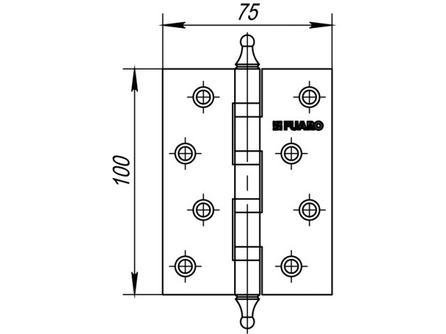 Купить дверную петлю СЕРИЯ 4BB/A/BL 100 в Минске