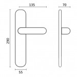 Фото дверной ручки модель 246 от Fadex Melodia