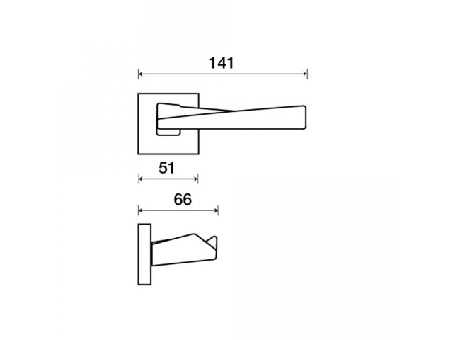Фото дверной ручки модель SWEEP Q от FRASCIO