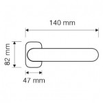Фото дверной ручки модель NINFA от LINEA CALI