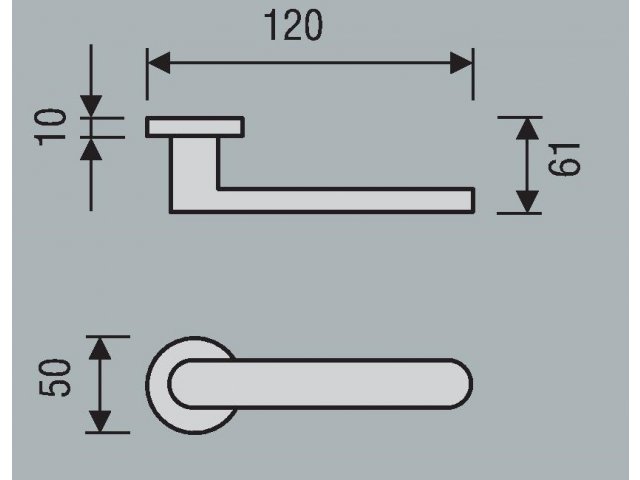 Фото дверной ручки модель SCILLA от M.B.C