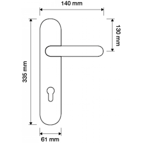 Фото дверной ручки модель ARTE от LINEA CALI