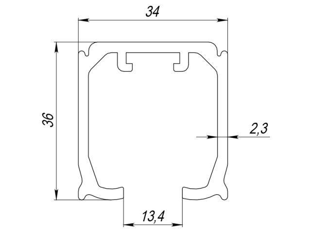 Фото раздвижной системы модель Верхняя направляющая COMFORT-PRO от ARMADILLO
