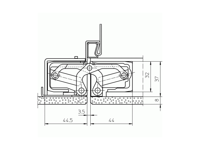 Купить дверную петлю TECTUS TE 540 3D A8 ДО 100 КГ в Минске
