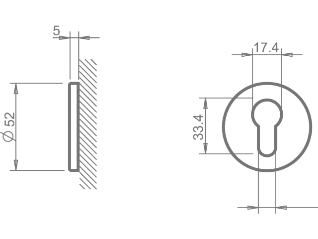 Фото дверной накладки модель ЕВРОНАКЛАДКА 4046 R 5S
