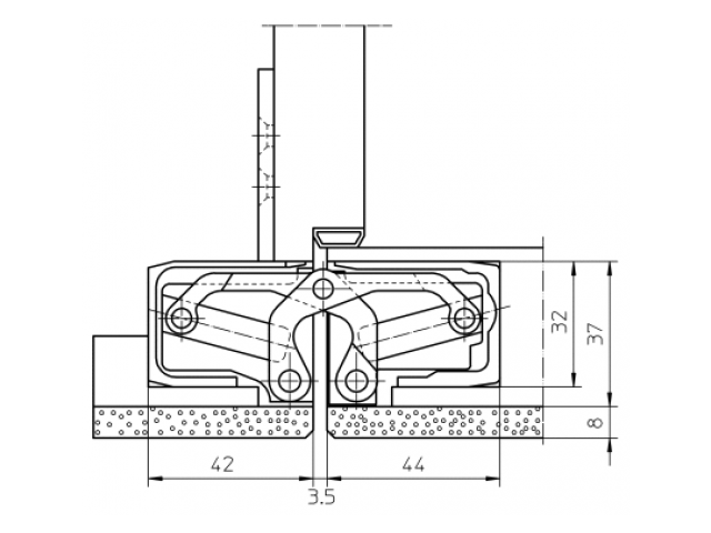 Купить дверную петлю TECTUS TE 640 3D A8 ДО 160 КГ в Минске