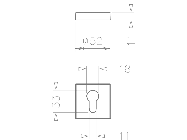 Фото дверной накладки модель ЕВРОНАКЛАДКА 3049 Q