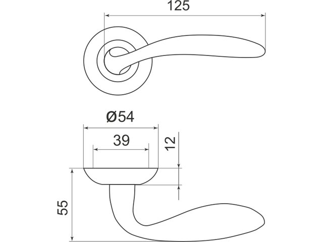Фото дверной ручки модель VIRGO LD57 от Серия LEGEND