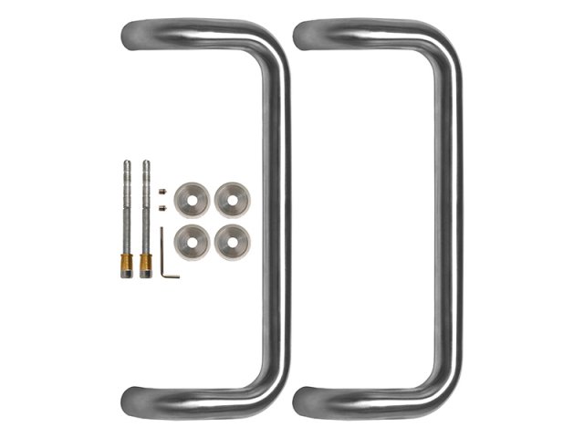 Фото дверной ручки модель PH-25-25/300-INOX от FUARO