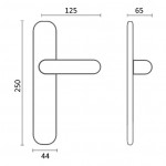 Фото дверной ручки модель 245/131 от Fadex Melodia