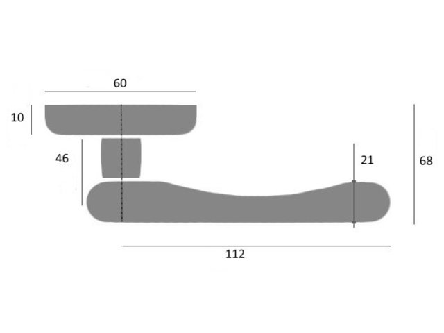 Фото дверной ручки модель ANGELINA D4 от VENEZIA