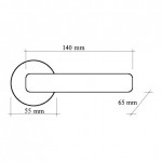 Фото дверной ручки модель MIRELLA 235 L от Fadex Melodia