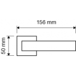 Фото дверной ручки модель DUNA от LINEA CALI