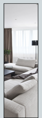  MR1 компланарный наличник Ral 7035 Зеркало Чёрный Компланарный