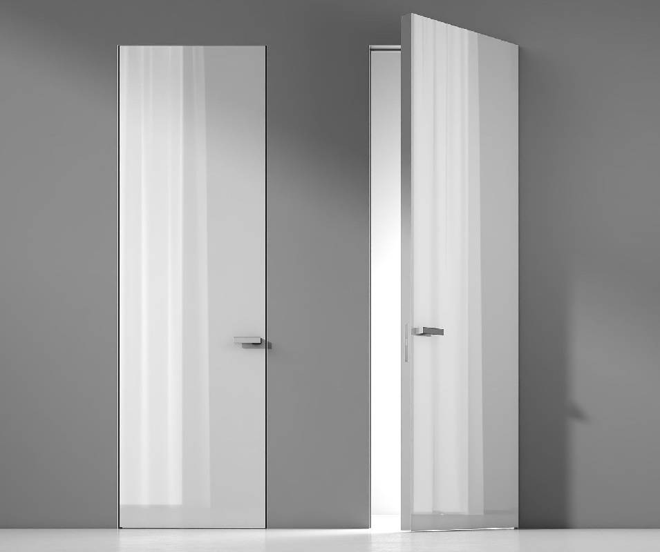 Глянцевые скрытые двери