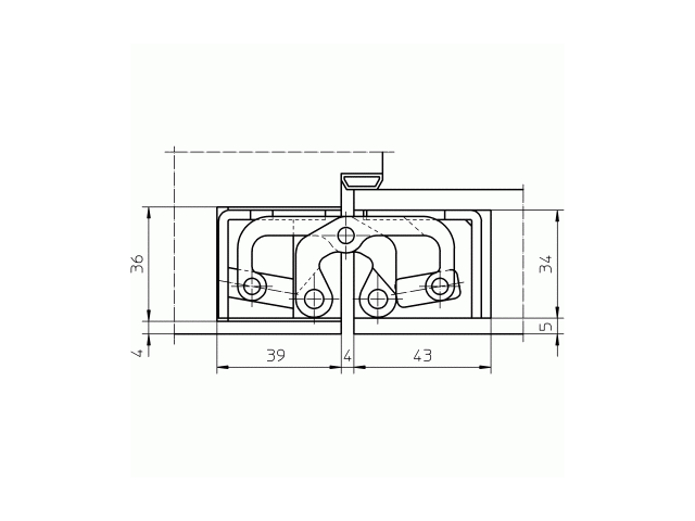 Купить дверную петлю TECTUS TE 645 3D ДО 300 КГ в Минске