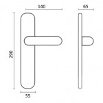 Фото дверной ручки модель 235 от Fadex Melodia