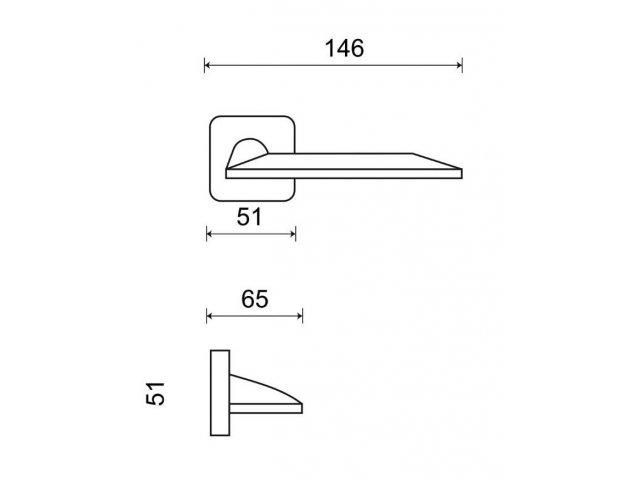 Фото дверной ручки модель SHARP Q от FRASCIO