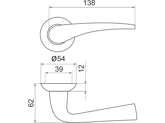 Фото дверной ручки модель CAPELLA от Серия LEGEND