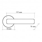 Фото дверной ручки модель ALFA 293 V от Fadex Melodia