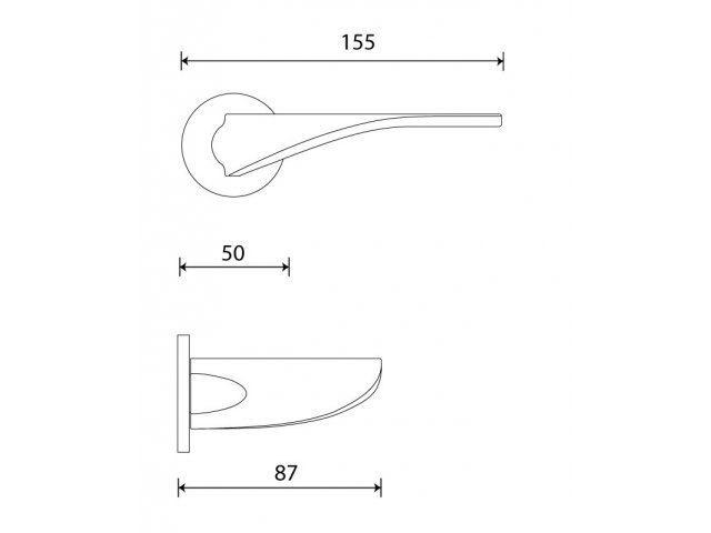 Фото дверной ручки модель FILOO RT от FRASCIO