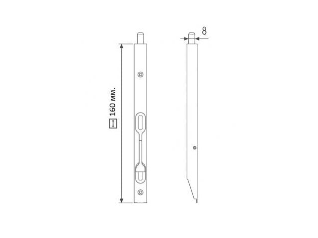Упор торцевой дверной AGB купить в Минске