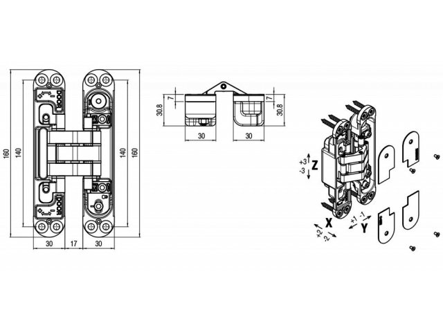 Купить петлю 7316 DXSX 140 КГ в Минске