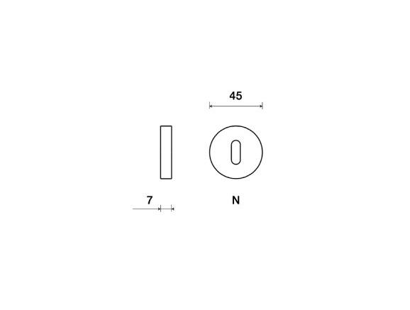 Фото дверной накладки модель НАКЛАДКА KEY 45